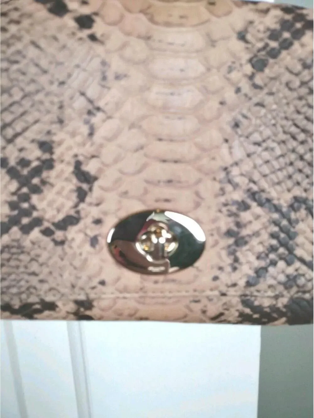 COACH Mini‎ Ruby Snake Print Crossbody Excellent Cond. Exotic Natural Leather